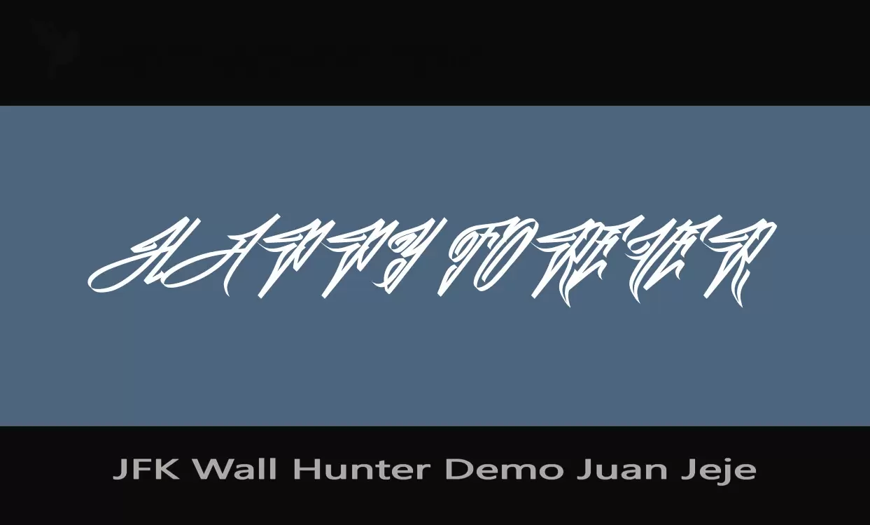 「JFK-Wall-Hunter-Demo-Juan-Jeje」字体效果图