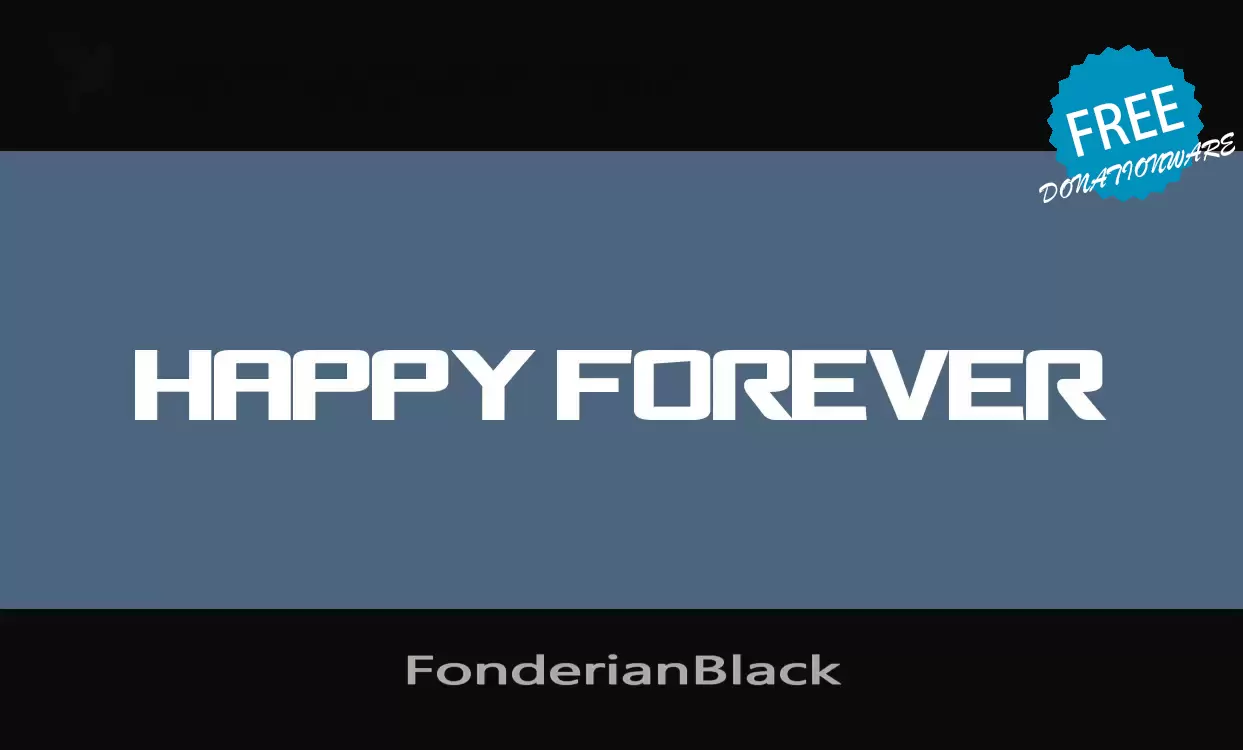 Sample of FonderianBlack