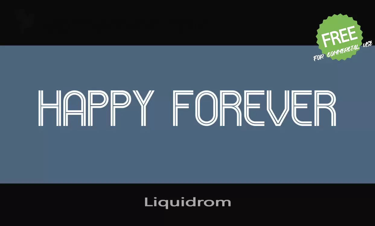 「Liquidrom」字体效果图