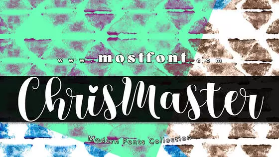 「ChrisMaster」字体排版图片