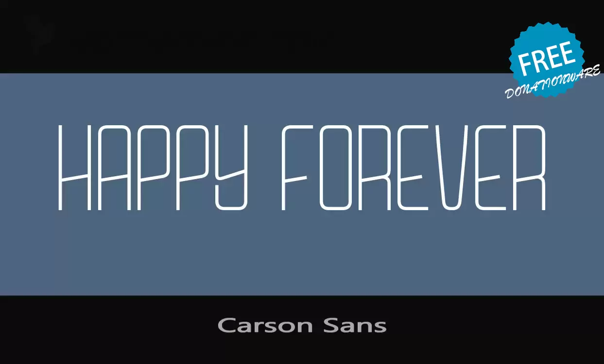 Sample of Carson-Sans