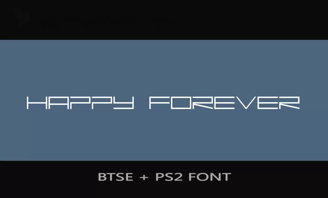 Sample of BTSE-+-PS2-FONT