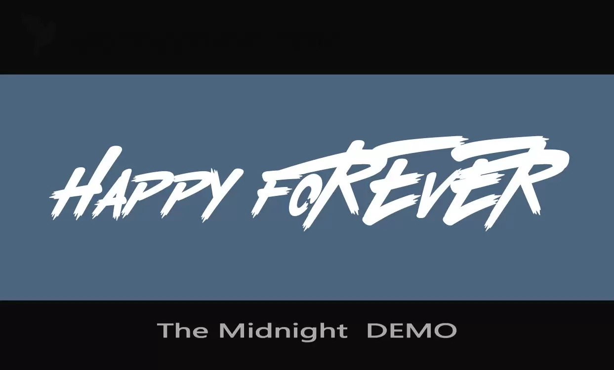 「The-Midnight--DEMO」字体效果图