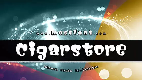 「Cigarstore」字体排版样式