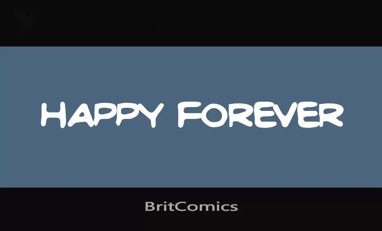 Font Sample of BritComics