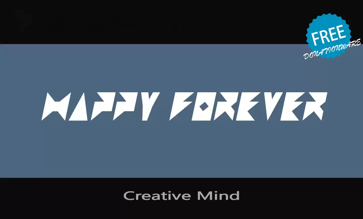 「Creative-Mind」字体效果图