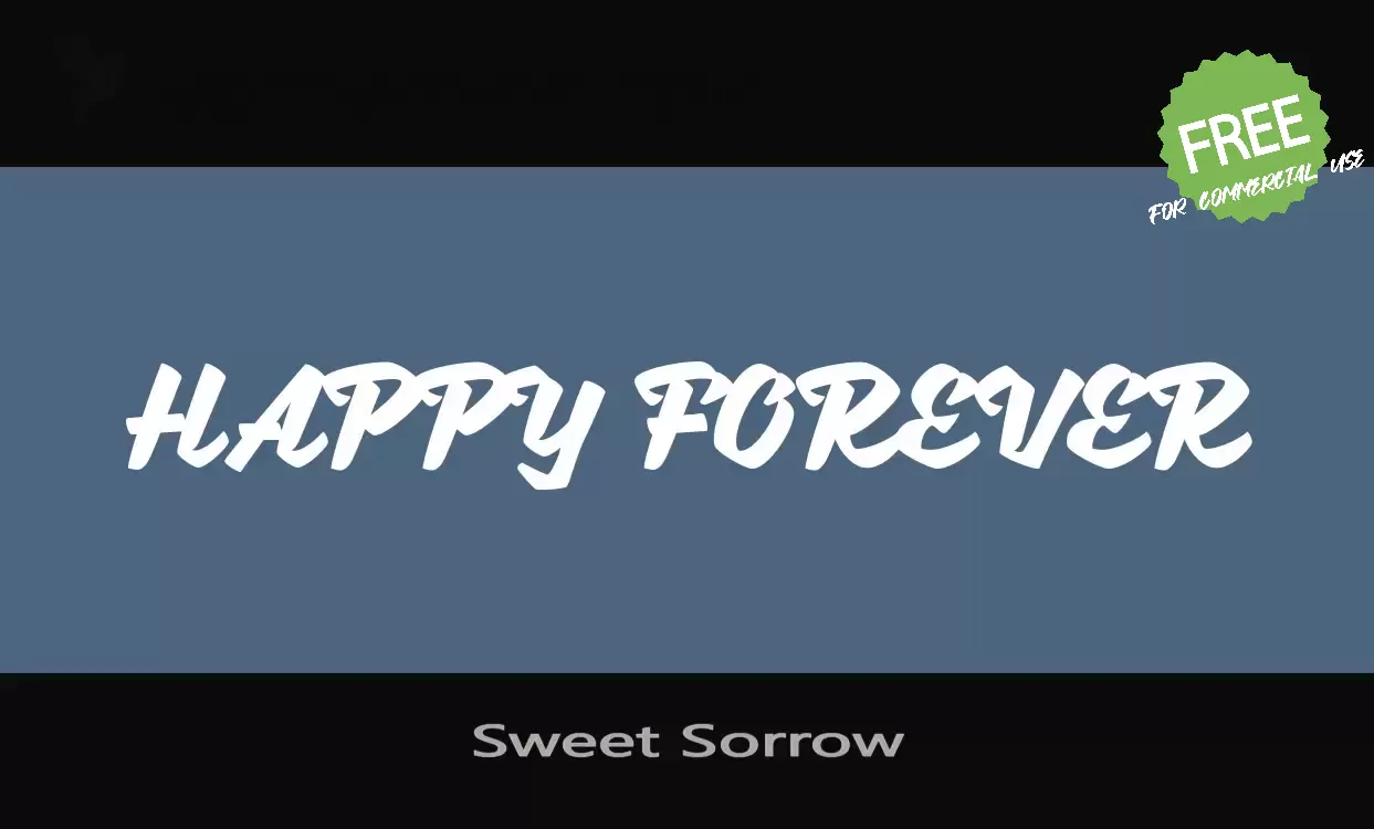 「Sweet-Sorrow」字体效果图