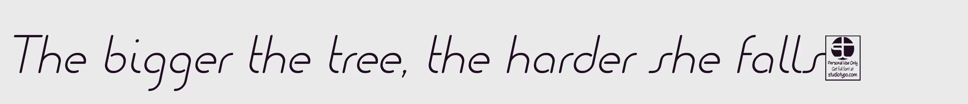 Preview Of Quesat Light Italic Demo