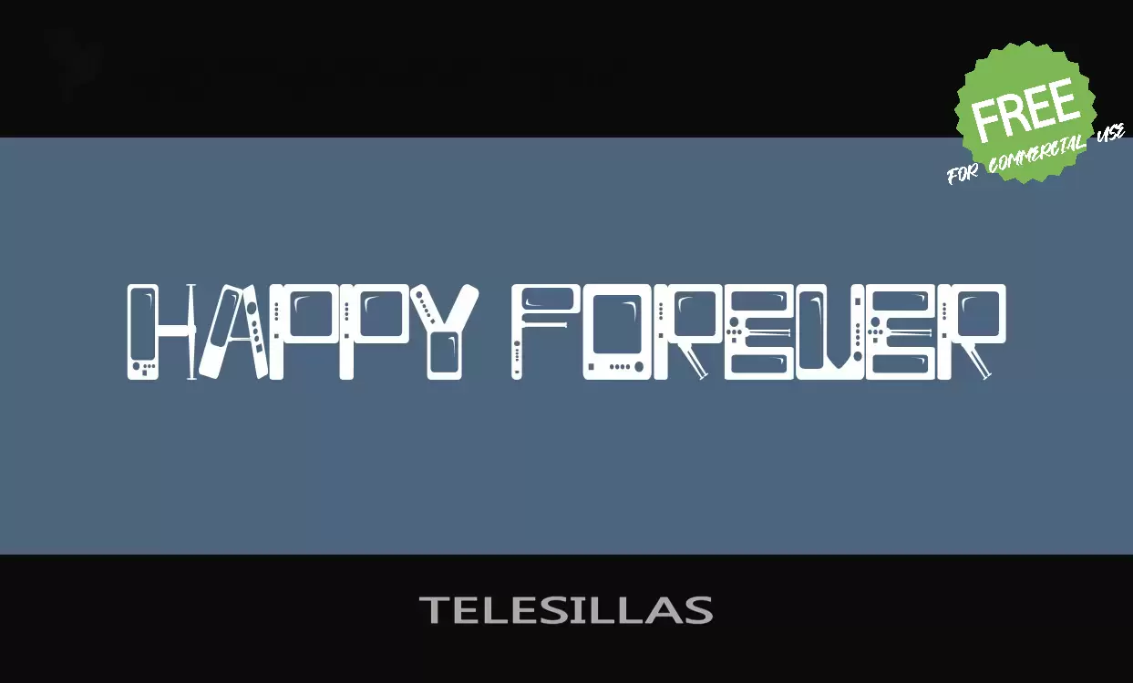 Font Sample of TELESILLAS