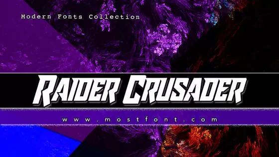 「Raider-Crusader」字体排版图片