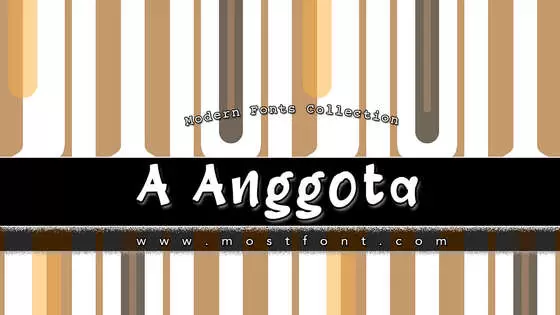 Typographic Design of A-Anggota