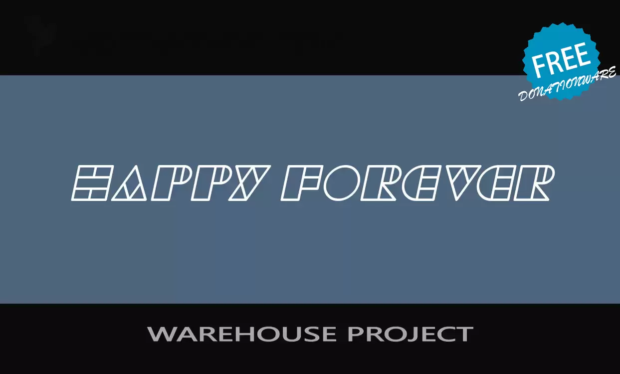 Font Sample of WAREHOUSE-PROJECT