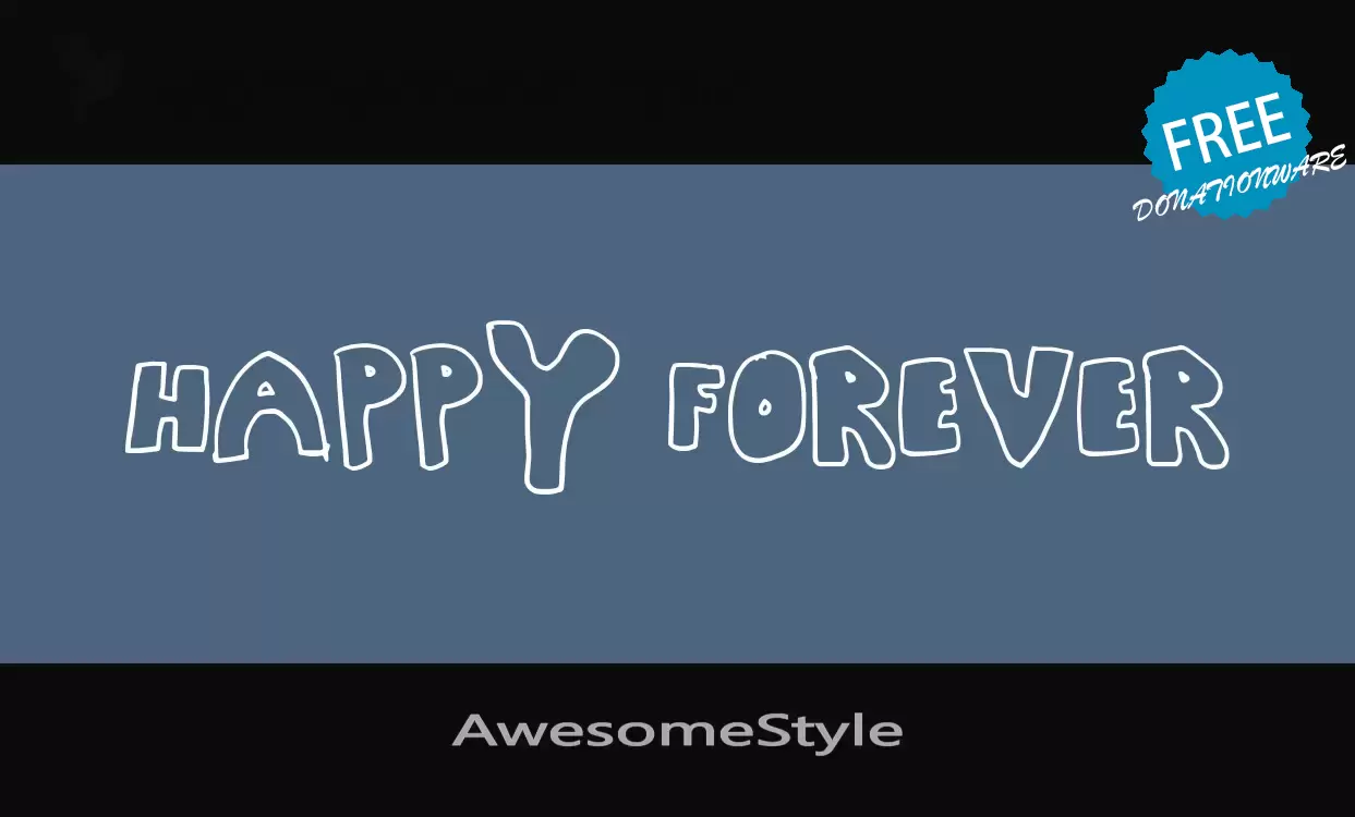 Font Sample of AwesomeStyle