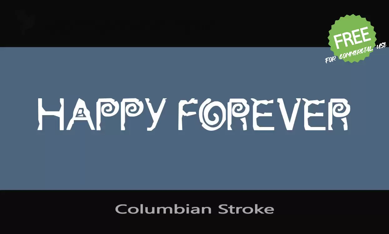 「Columbian-Stroke」字体效果图