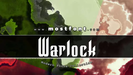 「Warlock」字体排版图片