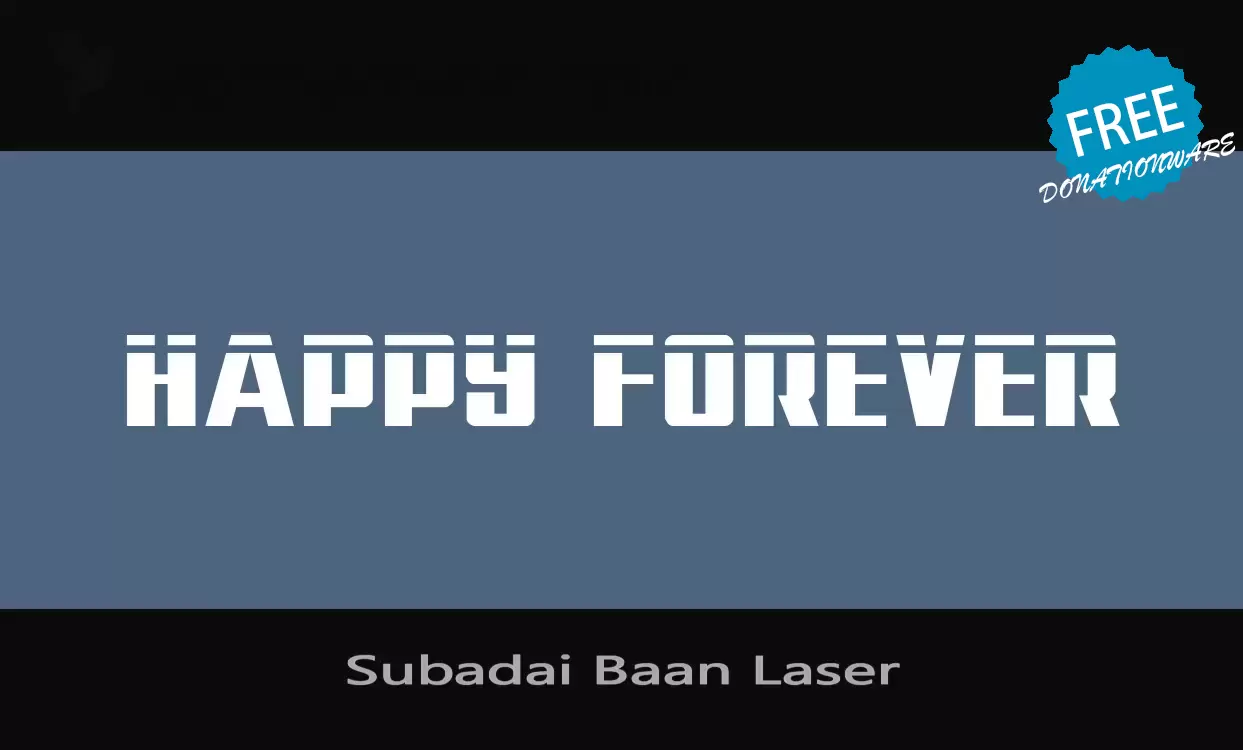 Sample of Subadai-Baan-Laser