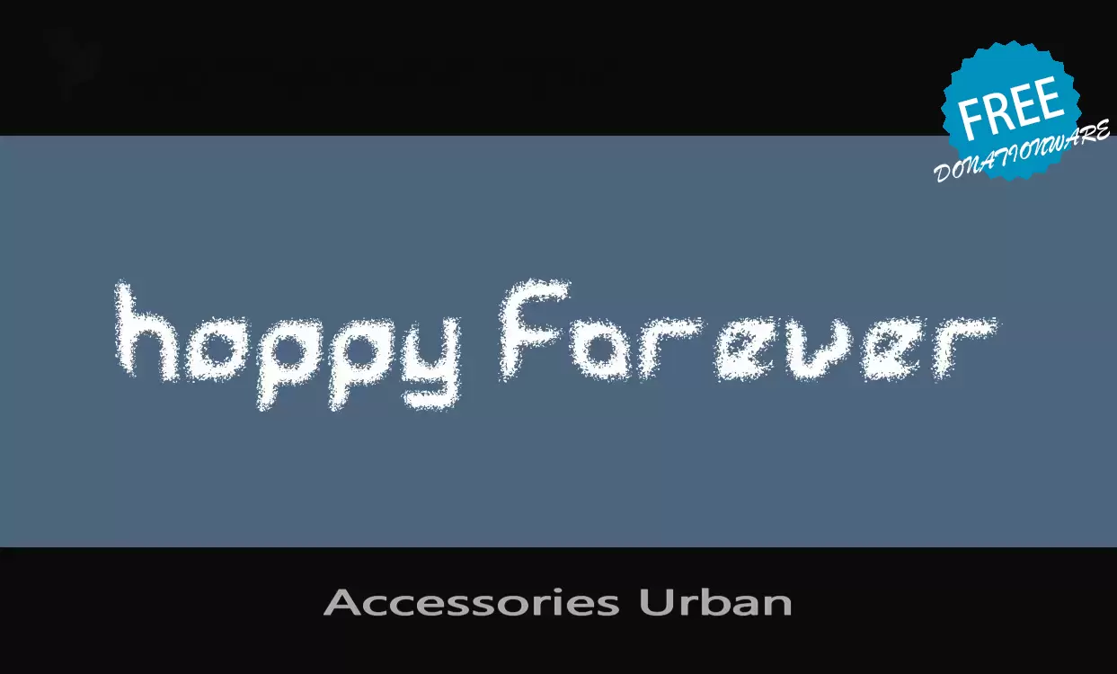 「Accessories-Urban」字体效果图