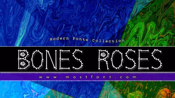 Typographic Design of Bones--Roses