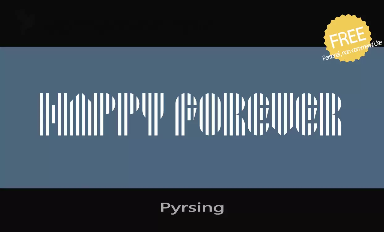 Sample of Pyrsing