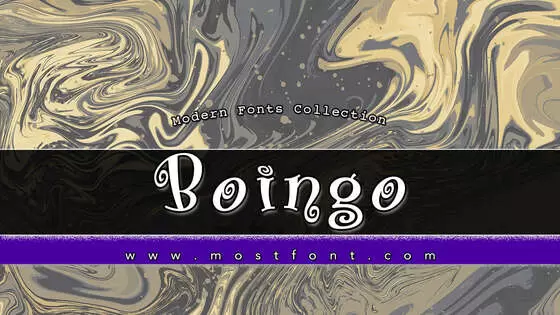 「Boingo」字体排版样式