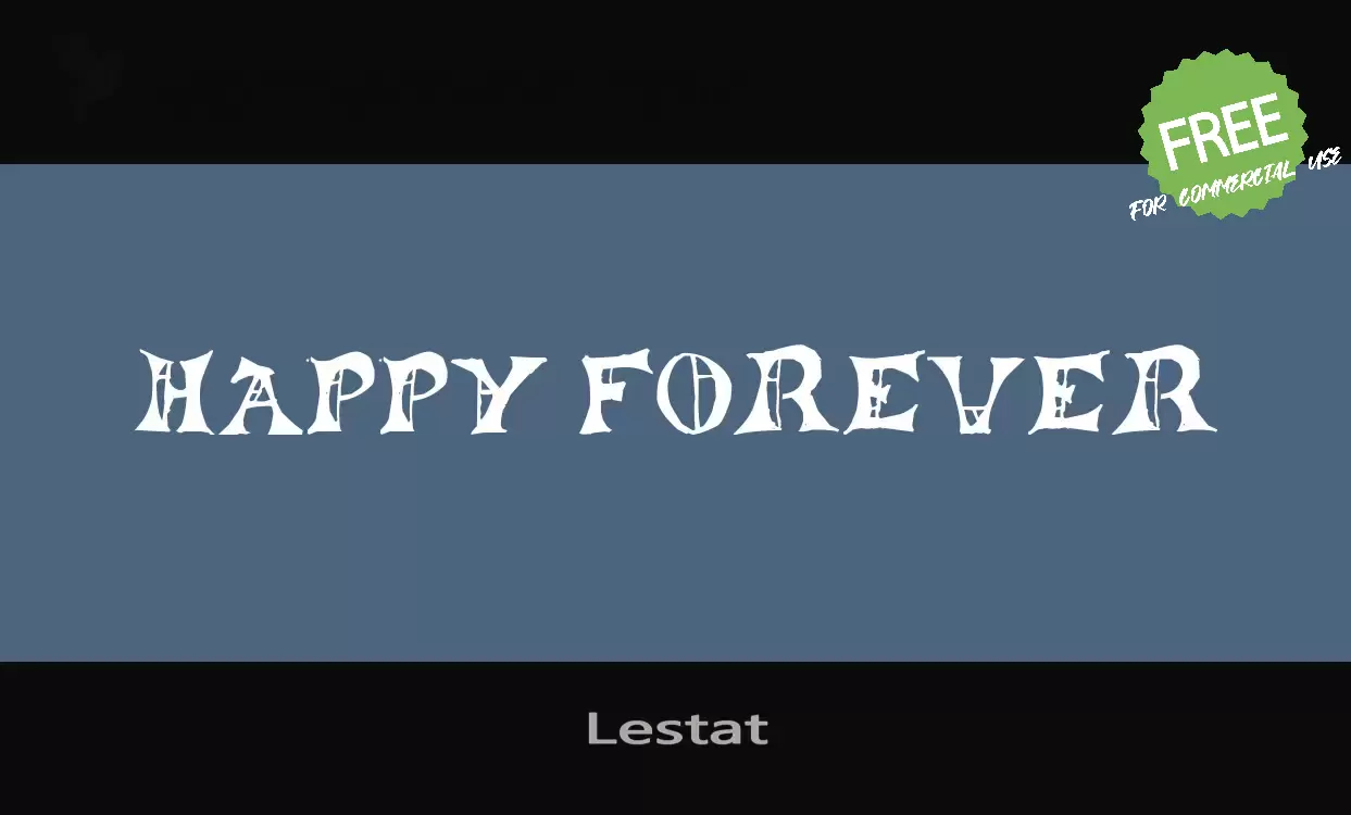 Font Sample of Lestat
