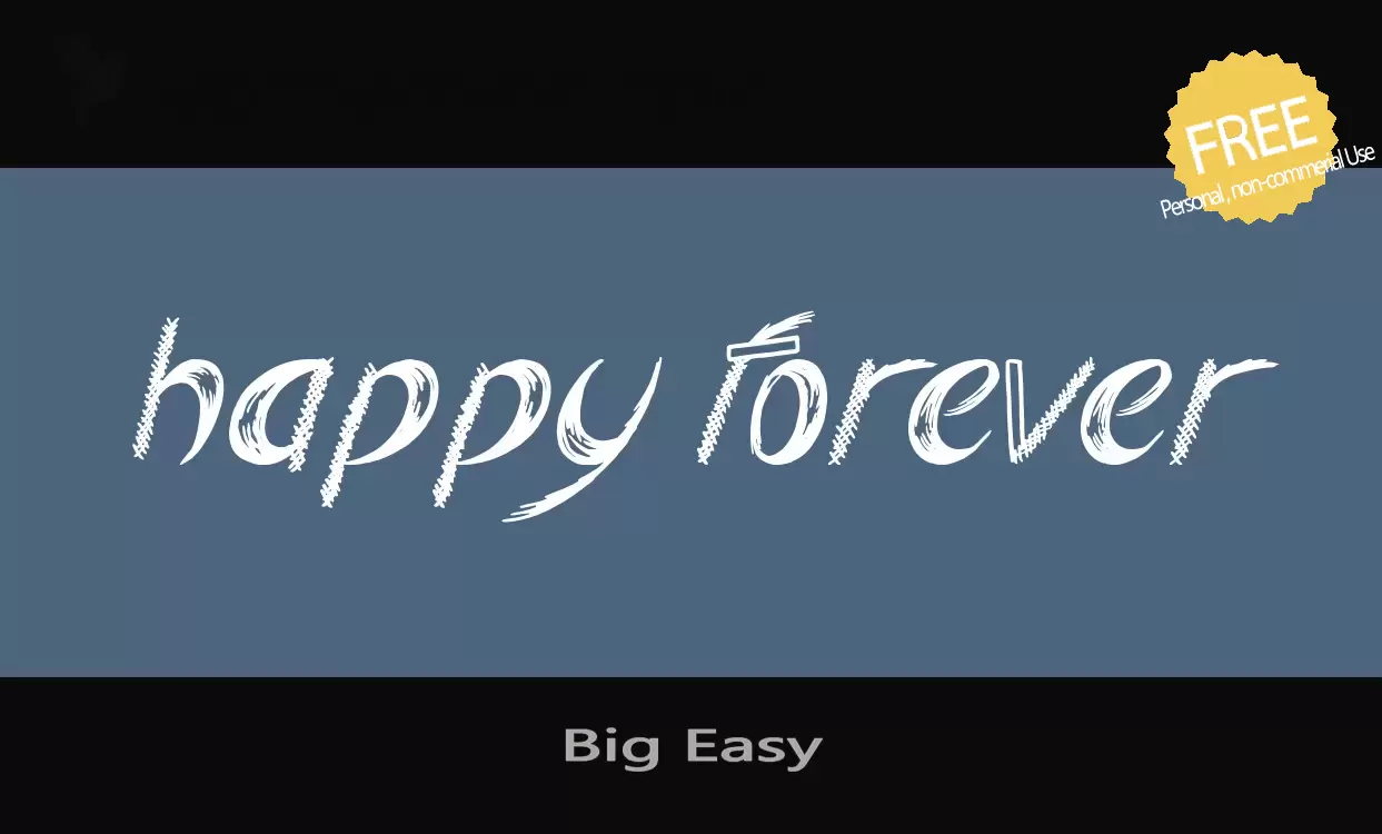 Font Sample of Big-Easy