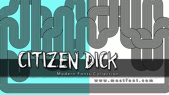 「Citizen-Dick」字体排版图片