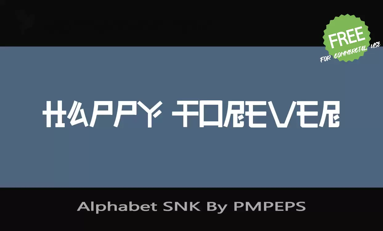 Sample of Alphabet-SNK-By-PMPEPS