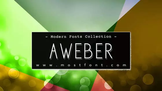 「Aweber」字体排版图片