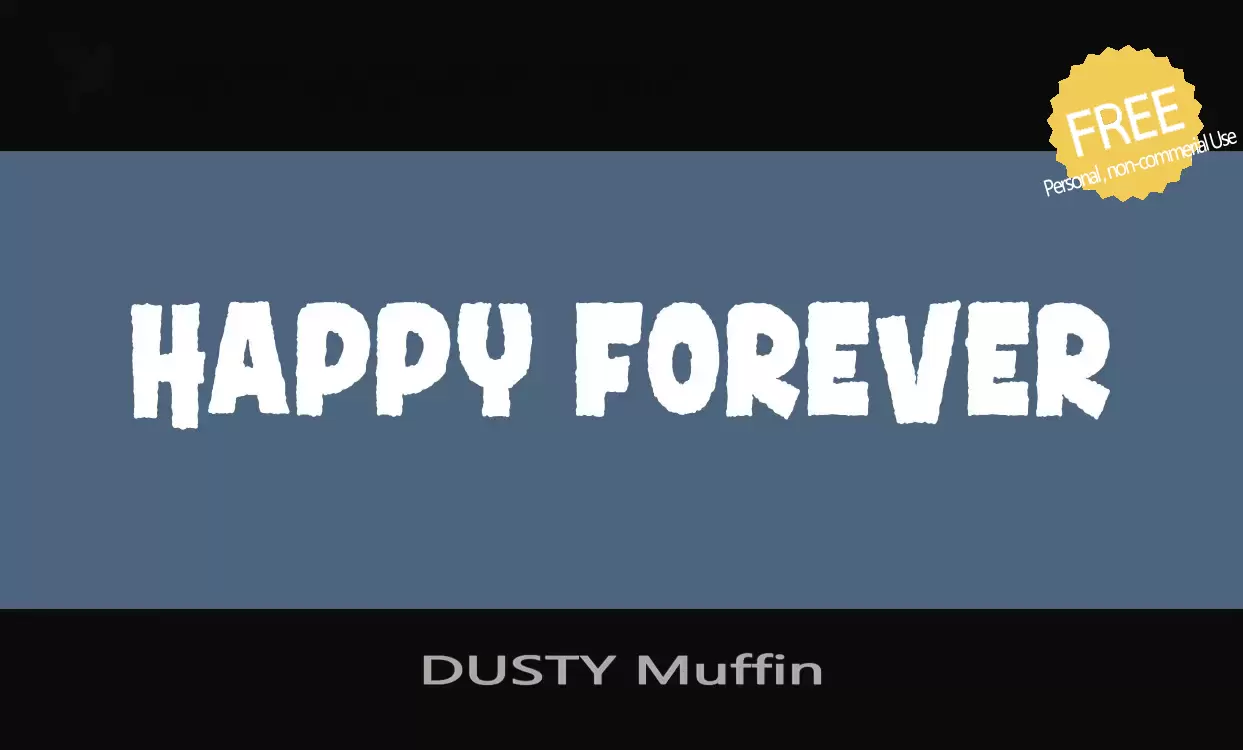 「DUSTY-Muffin」字体效果图