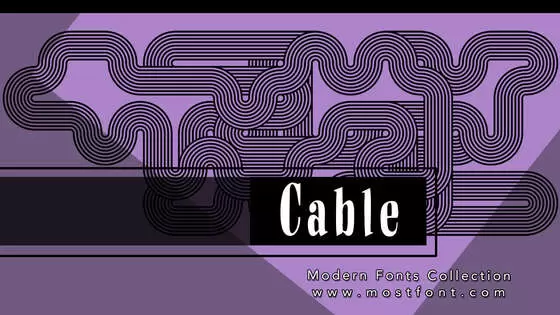 「Cable」字体排版图片