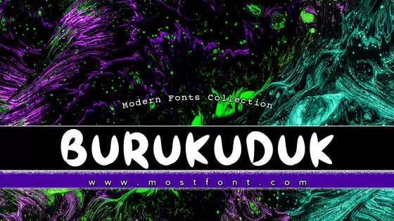 「Burukuduk」字体排版图片