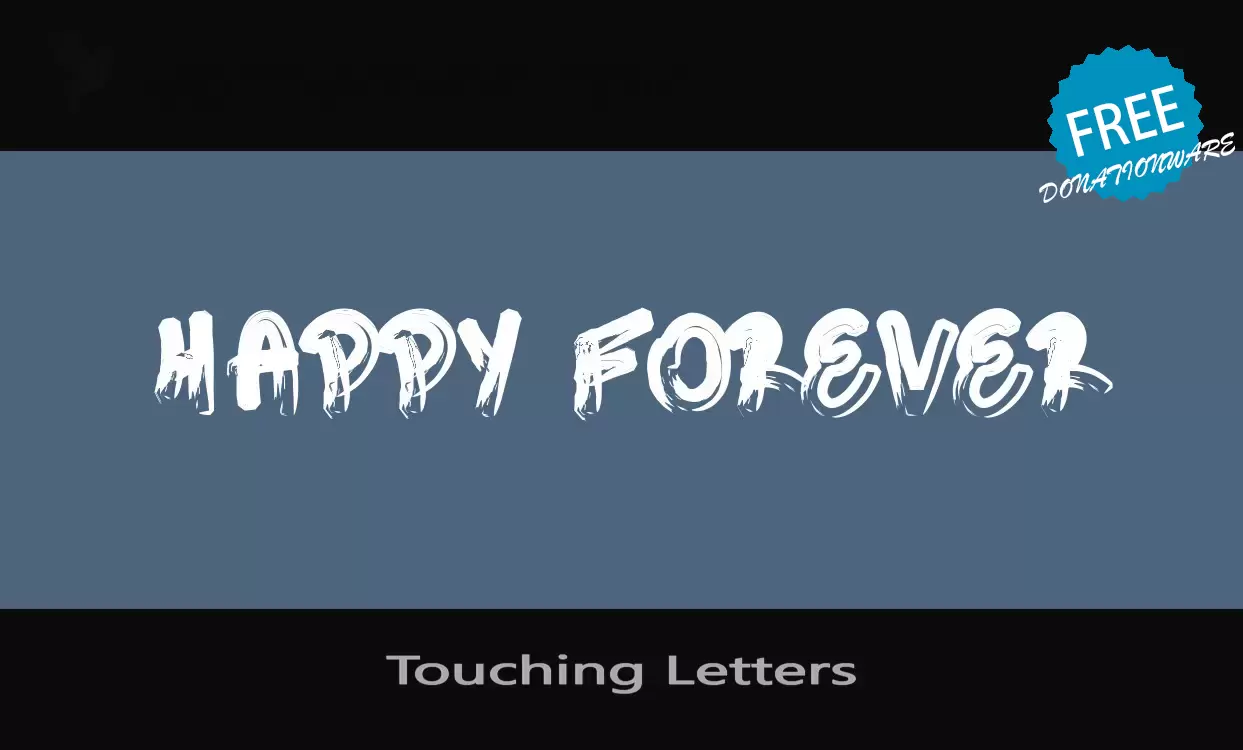 Sample of Touching-Letters