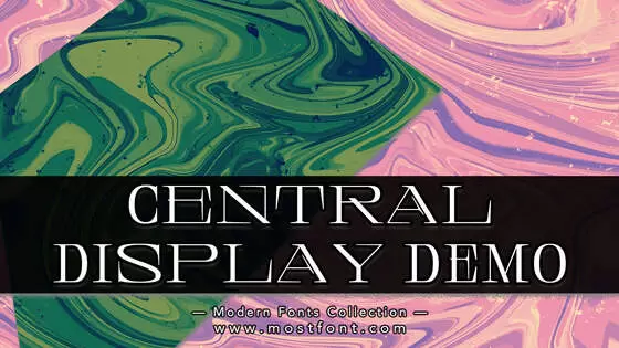 Typographic Design of Central-Display-DEMO