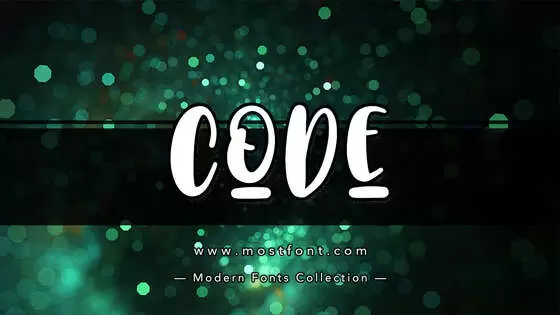 「Code」字体排版图片