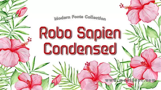 Typographic Design of Robo-Sapien-Condensed