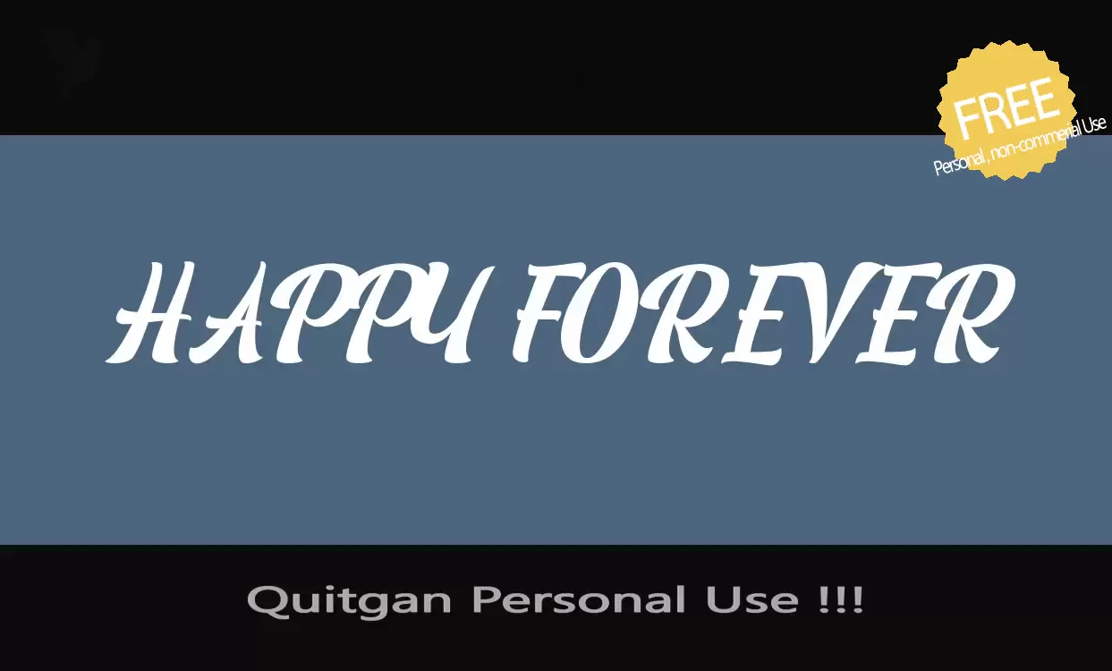 Font Sample of Quitgan-Personal-Use-!!!