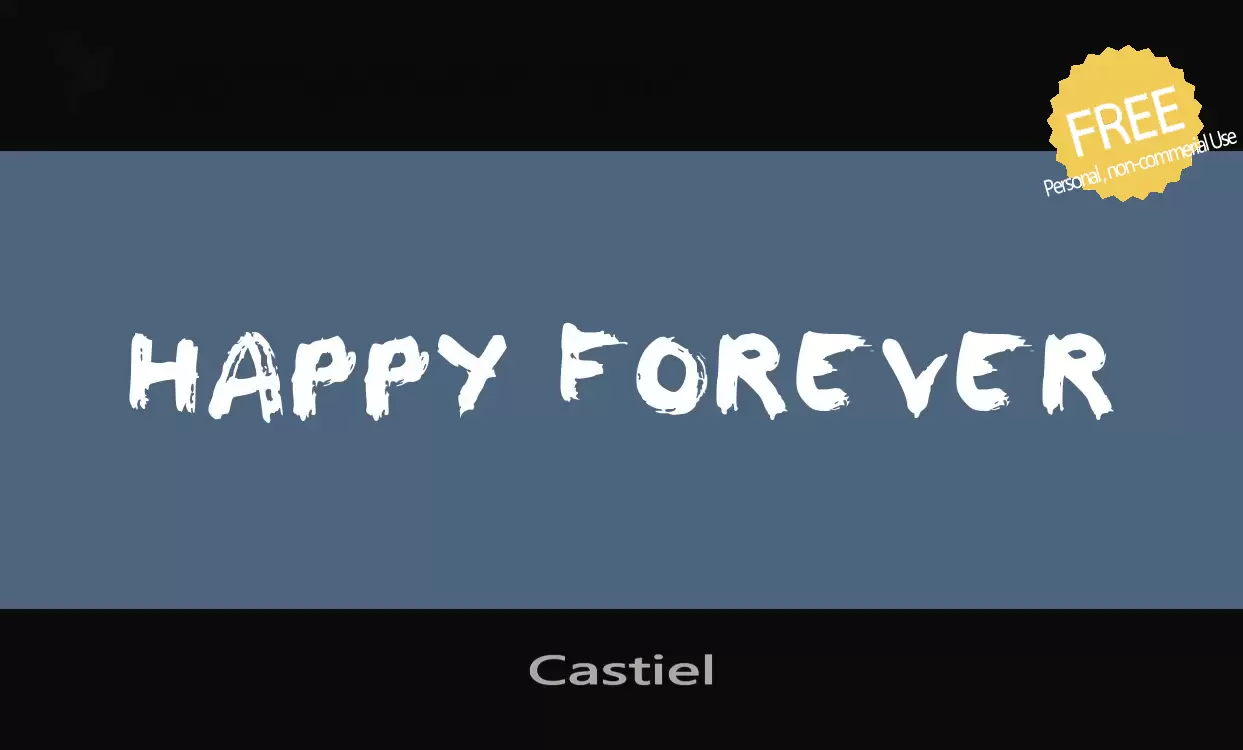 Font Sample of Castiel