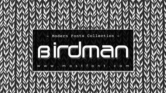 Typographic Design of Birdman