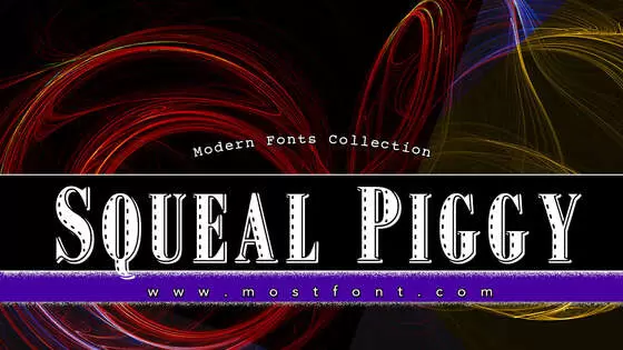 Typographic Design of Squeal-Piggy
