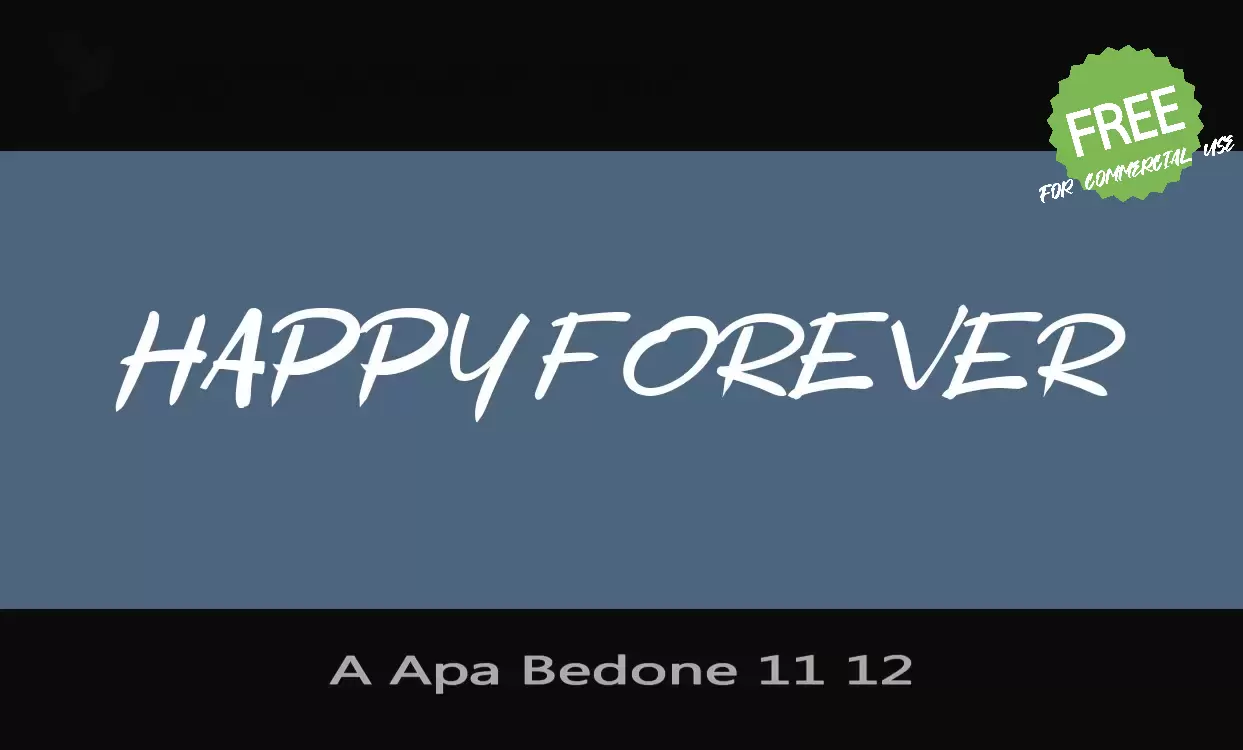 「A-Apa-Bedone-11-12」字体效果图