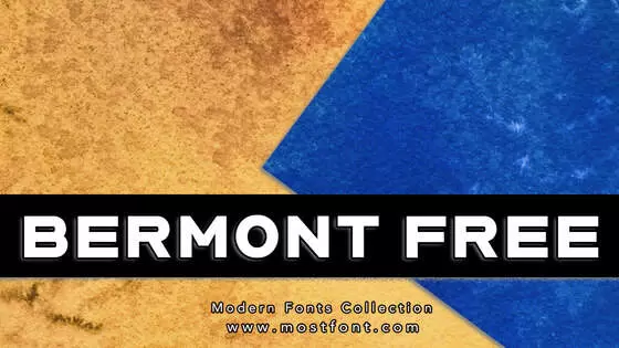 「Bermont-Free」字体排版图片