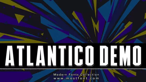 Typographic Design of Atlantico-Demo