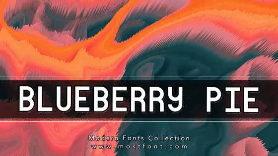 「Blueberry-Pie」字体排版图片