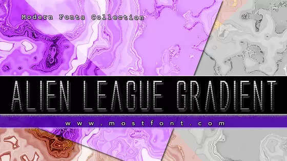 Typographic Design of Alien-League-Gradient