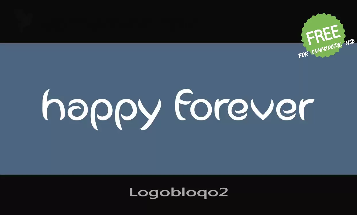 「Logobloqo2」字体效果图