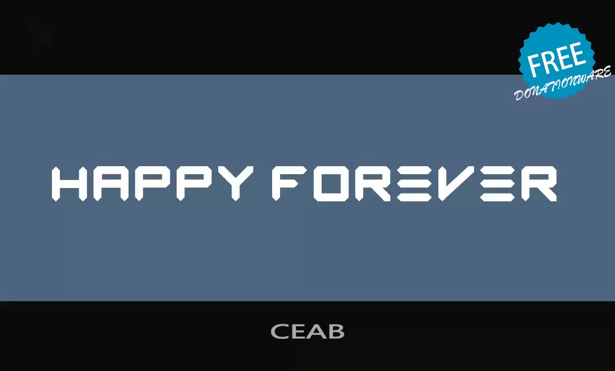 Font Sample of CEAB