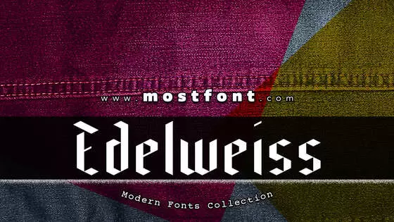 「Edelweiss」字体排版图片