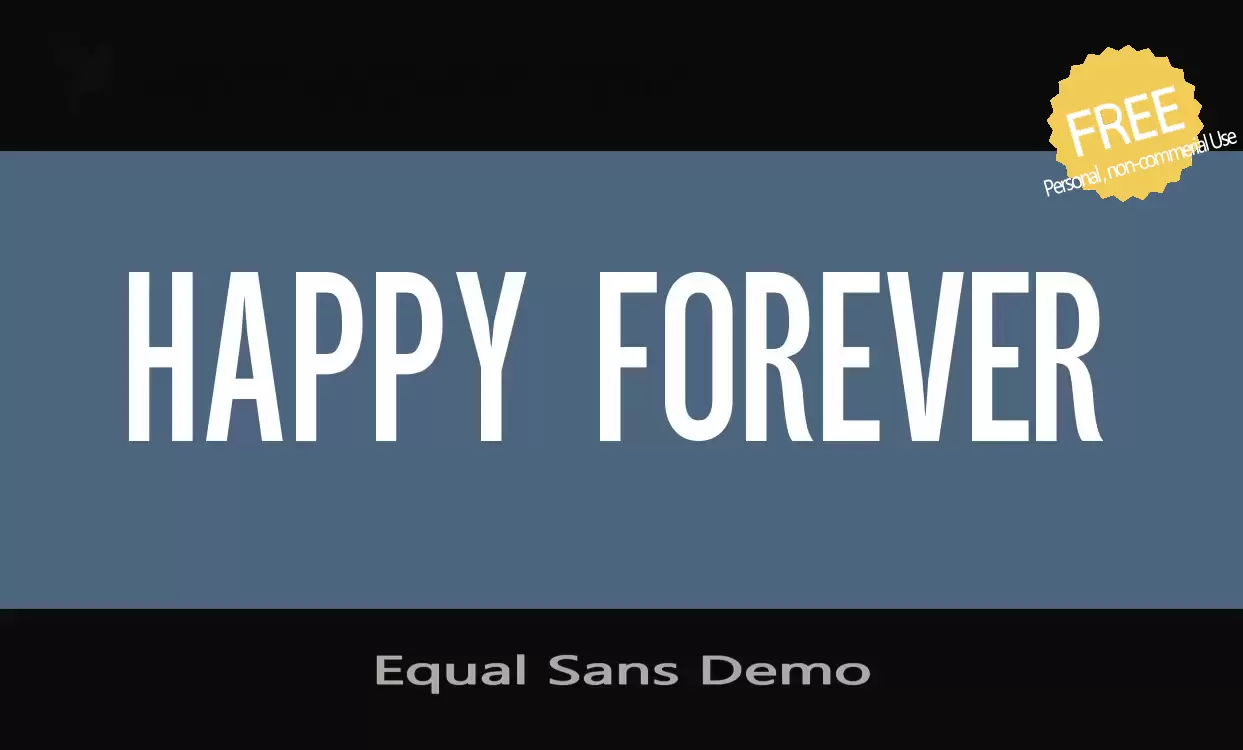 Sample of Equal-Sans-Demo