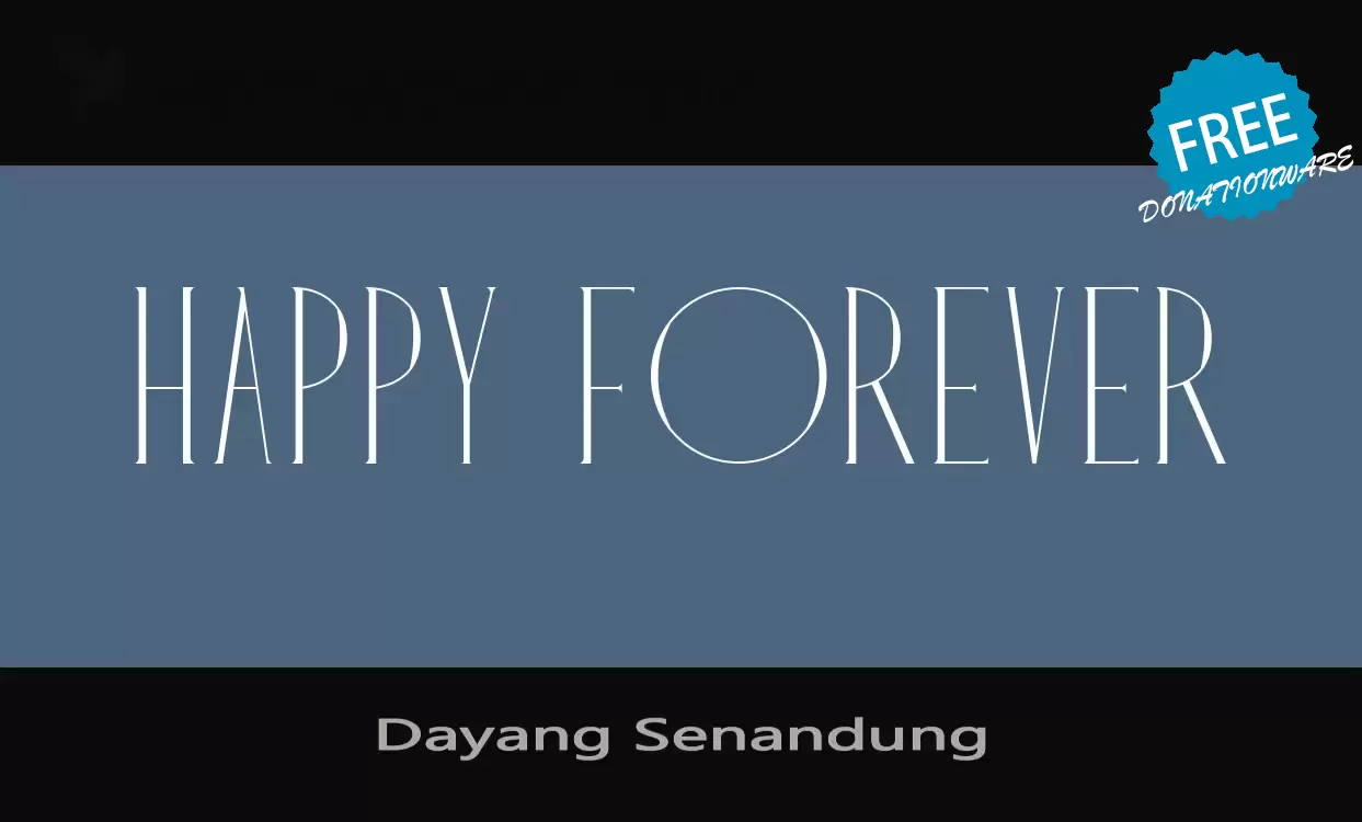 Font Sample of Dayang-Senandung